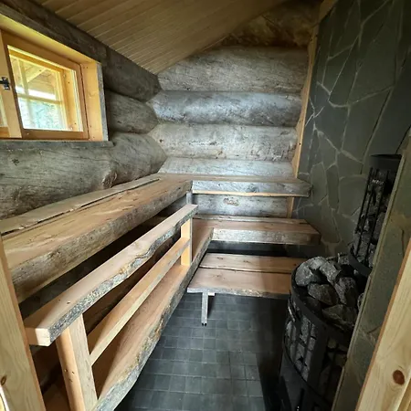 Superior Log Cabin, Hut And Sauna By The Huvilat *